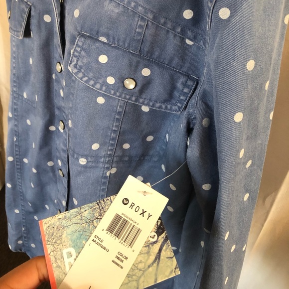 ROXY DENIM BUTTON UP - Picture 3 of 3